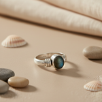Load image into Gallery viewer, 925 Silver Labradorite Ring for Women | Gemstone Jewelry
