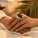 Load image into Gallery viewer, Silver Malachite Ring for Women | Teardrop Gemstone Ring
