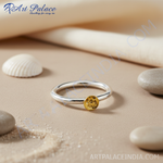 Load image into Gallery viewer, Silver Ring with Gold Detailing | Daily Wear | Gift for Her
