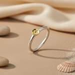 Load image into Gallery viewer, Silver Ring with gold plating Detailing | Daily Wear | Gift for Her
