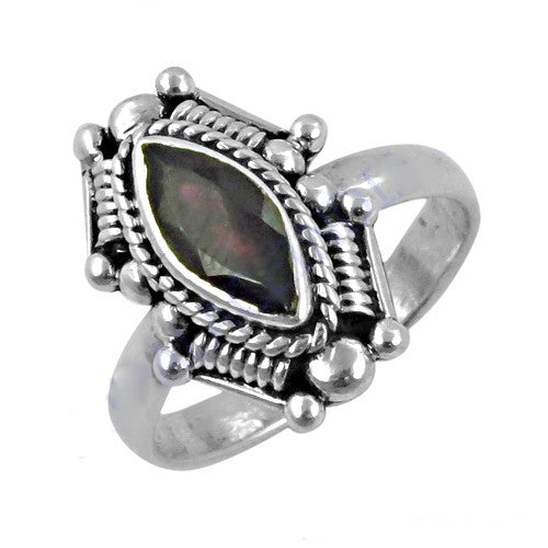 925 Silver Mystic Topaz Ring for Women | Statement Jewelry