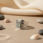 Load image into Gallery viewer, 925 Silver Ring with Gemstone for Women | Sterling Silver Ring
