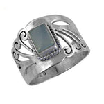 Load image into Gallery viewer, 925 Silver Ring with Gemstone for Women | Sterling Silver Ring

