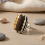 Load image into Gallery viewer, Tiger Eye Stone Ring | 925 Sterling Silver Ring for Women
