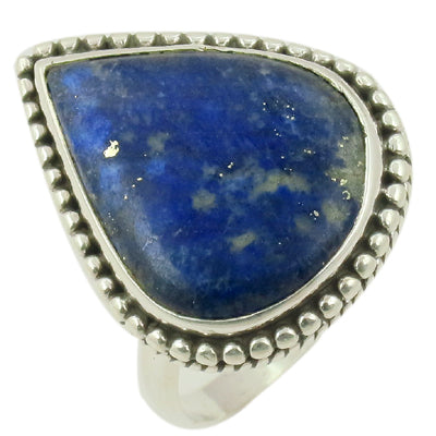 925 Silver Lapis Lazuli Ring for Women | Gemstone Jewelry