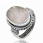 Load image into Gallery viewer, 925 Silver Rose Quartz Ring for Women | Gemstone Jewelry
