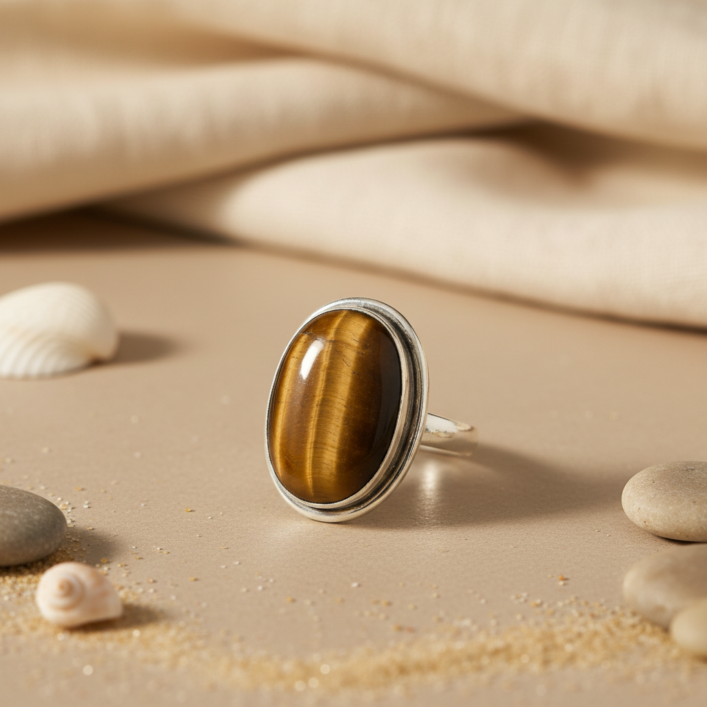 Tiger Eye Stone Ring for Women | 925 Silver Ring