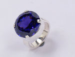 Load image into Gallery viewer, 925 Silver Blue Gemstone Ring | Statement Ring for Women
