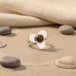 Load image into Gallery viewer, 925 Silver Tiger Eye Flower Ring for Women | Gift Jewelry
