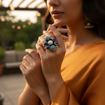 Load image into Gallery viewer, 925 Sterling Silver Gemstone Ring for Women | Statement Jewelry
