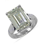 Load image into Gallery viewer, Emerald Cut Ring | Silver Ring | Anniversary Gift
