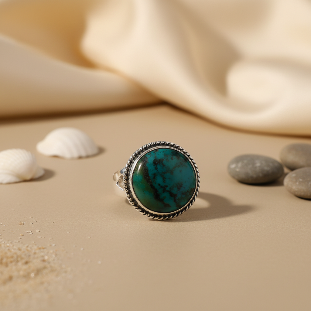 925 Silver Turquoise Ring for Women | Gemstone Jewelry