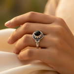 Load image into Gallery viewer, 925 Sterling Silver Black Onyx Ring for Women | Gift Jewelry
