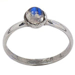 Load image into Gallery viewer, 925 Silver Moonstone Ring for Women | Blue Gemstone Jewelry
