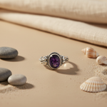 Load image into Gallery viewer, 925 Silver Amethyst Ring for Women | Gemstone Jewelry Gift
