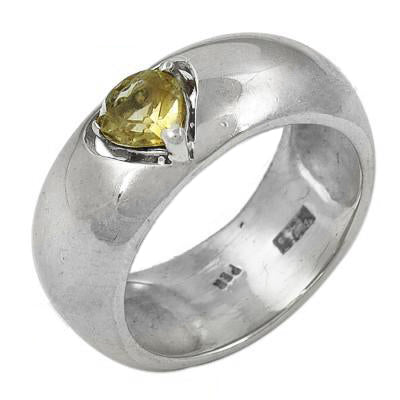 925 Silver Citrine Gemstone Ring for Women | Gift Jewelry