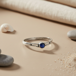 Load image into Gallery viewer, 925 Silver Blue Gemstone Ring for Women | Daily Wear Jewelry
