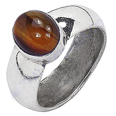 925 Sterling Silver Tiger Eye Ring for Men | Statement Jewelry