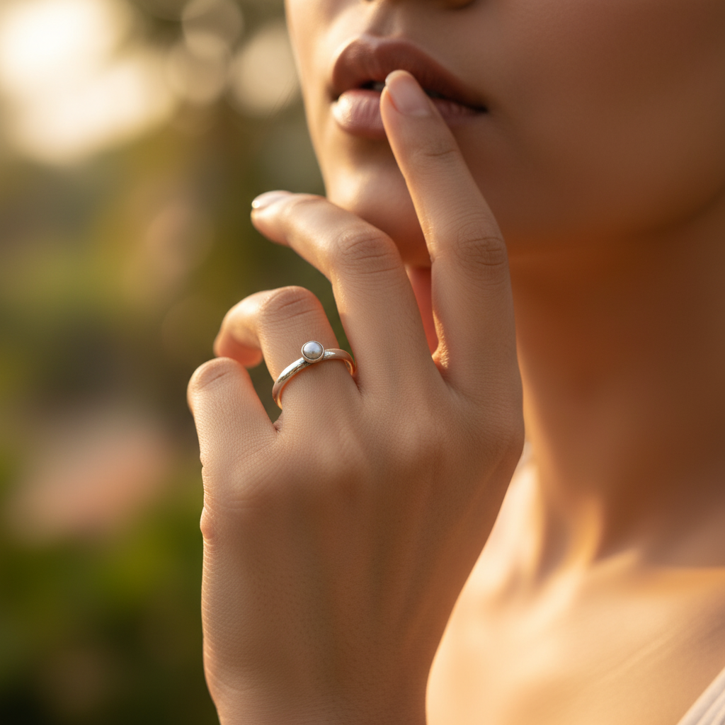 925 Sterling Silver Pearl Ring for Women | Gift Jewelry