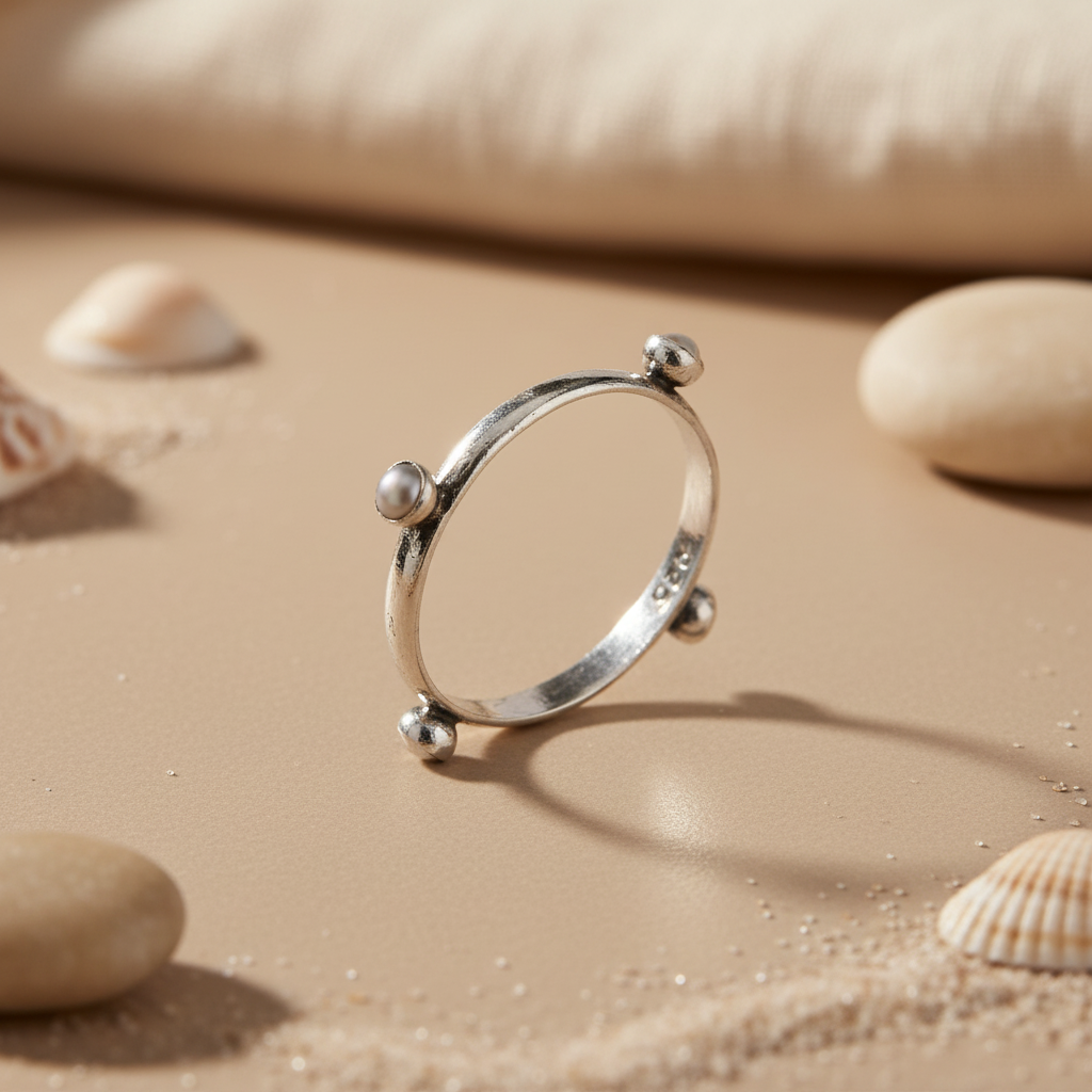 925 Sterling Silver Pearl Ring for Women | Gift Jewelry