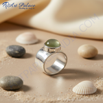 Load image into Gallery viewer, Silver Ring with Green Gemstone | Women&#39;s Jewelry | Gift
