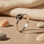 Load image into Gallery viewer, 925 Silver Garnet Ring for Women | Gemstone Jewelry Gift
