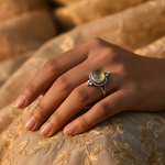Load image into Gallery viewer, 925 Silver Prehnite Gemstone Ring for Women | Gift Jewelry
