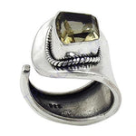 Load image into Gallery viewer, 925 Sterling Silver Citrine Ring | Statement Ring for Women
