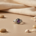 Load image into Gallery viewer, 925 Silver Oval Purple Stone Ring for Women | Gift Jewelry
