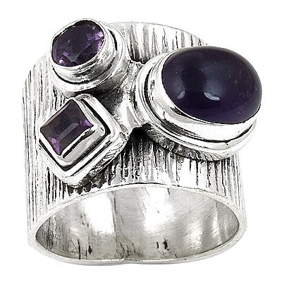 925 Sterling Silver Amethyst Ring for Women | Gemstone Jewelry