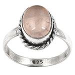 Load image into Gallery viewer, 925 Silver Rose Quartz Ring for Women | Gemstone Jewelry
