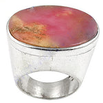 Load image into Gallery viewer, 925 Silver Oval Pink Stone Ring for Women | Statement Jewelry
