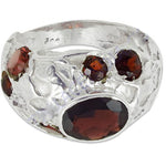 Load image into Gallery viewer, 925 Silver Garnet Ring for Women | Gemstone Jewelry Gift
