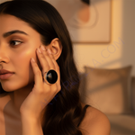 Load image into Gallery viewer, Silver Onyx Gemstone Ring for Women | Statement Jewelry
