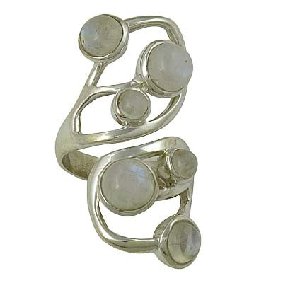 925 Silver Moonstone Ring for Women | Statement Jewelry