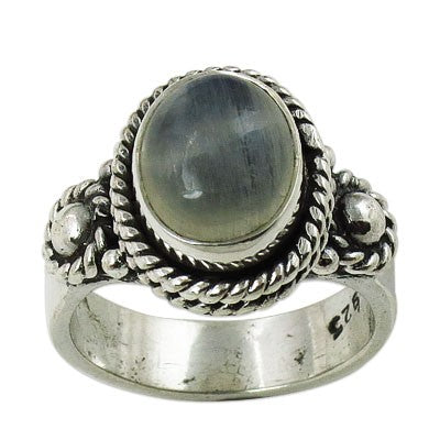 925 Silver Cat's Eye Ring for Women | Gemstone Jewelry