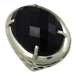 Load image into Gallery viewer, 925 Silver Onyx Ring for Men | Black Gemstone Ring | Gift
