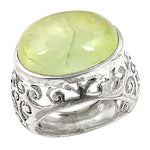 Load image into Gallery viewer, 925 Sterling Silver Green Gemstone Ring for Women | Daily Wear
