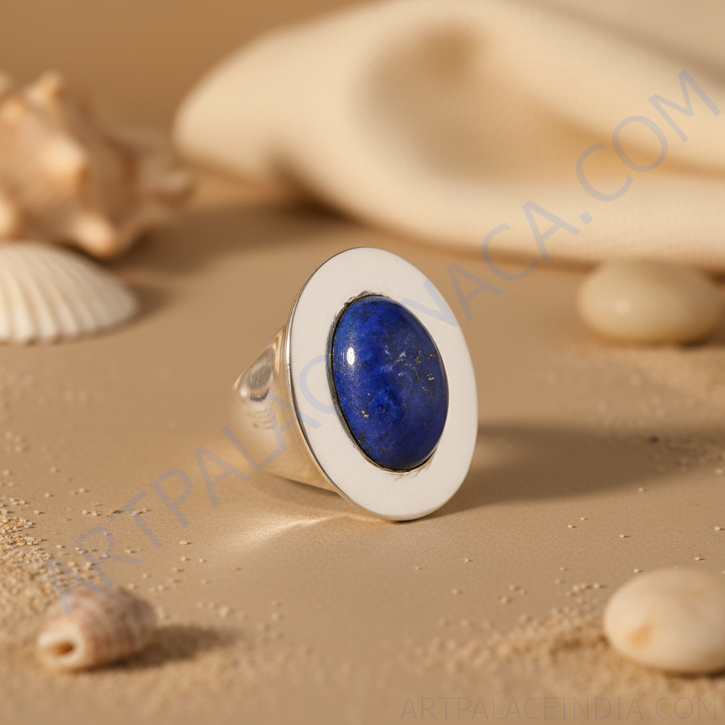 925 Silver Prehnite Gemstone Ring for Women | Statement Jewelry