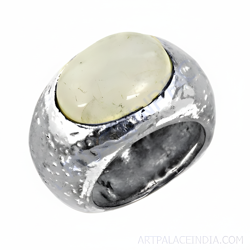 Silver Cabochon Ring for Women | Statement Ring | Gift
