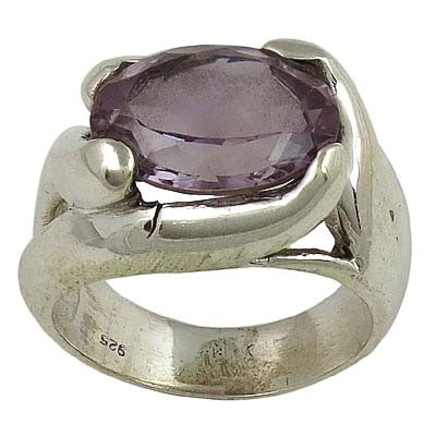 925 Sterling Silver Amethyst Ring for Women | Gemstone Jewelry
