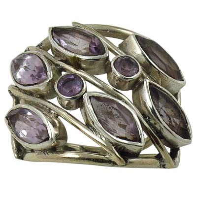 925 Silver Amethyst Ring for Women | Statement Jewelry
