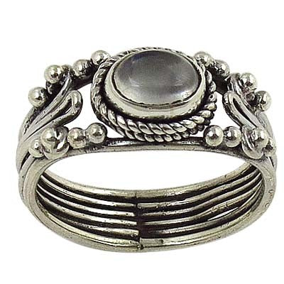 925 Silver Moonstone Ring for Women | Daily Wear Jewelry