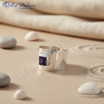 Load image into Gallery viewer, 925 Silver Square Stone Ring for Women | Statement Jewelry
