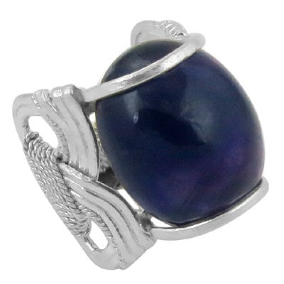 925 Silver Blue Gemstone Ring for Women | Statement Jewelry