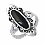 Load image into Gallery viewer, 925 Silver Black Onyx Ring for Women | Statement Jewelry
