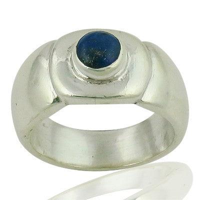 925 Silver Lapis Lazuli Ring for Men | Statement Jewelry
