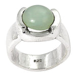 Load image into Gallery viewer, 925 Silver Round Green Gemstone Ring for Women | Daily Wear
