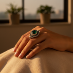 Load image into Gallery viewer, 925 Sterling Silver Green Onyx Ring for Women | Gift Jewelry
