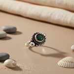 Load image into Gallery viewer, 925 Sterling Silver Green Onyx Ring for Women | Gift Jewelry
